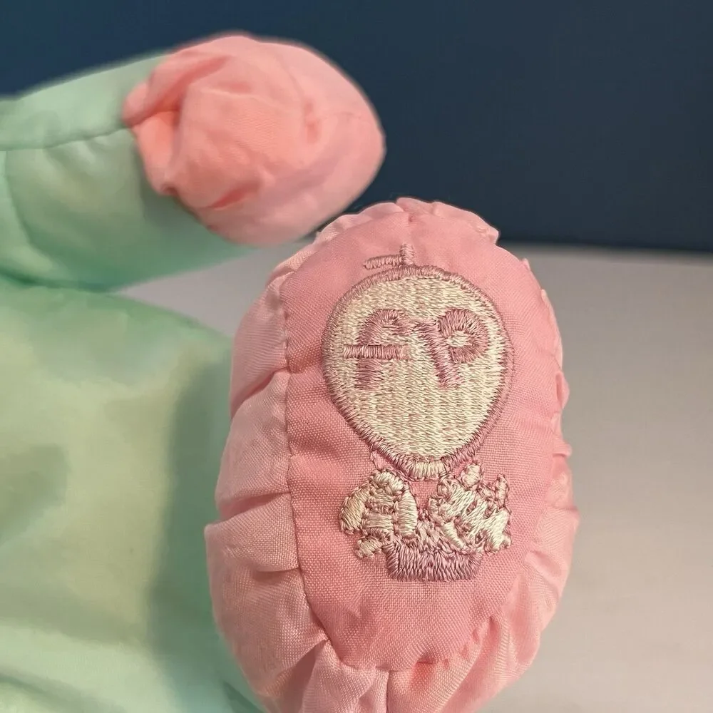 Fisher Price Puffalumps Bunny Rabbit Mint Green Pink 8022 Lace 10